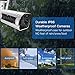 WiFi Camera Outdoor, SDETER IP Security Cameras, 720P HD Two-Way Audio Waterproof Bullet Cam with Cloud Service Motion Detection for Indoor Outdoor, 128GB Micro SD Card Support