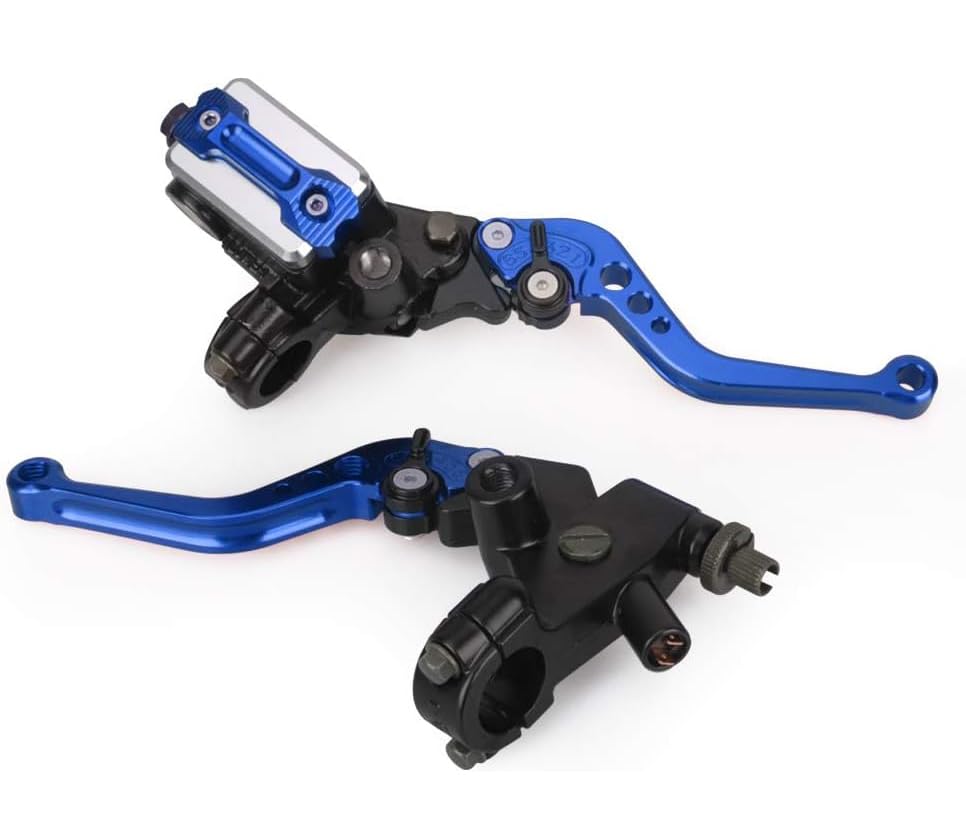 LKV Motorcycle Brake Clutch Pump Lever with Hydraulic Master Cylinder Moto Accessories 7/8" 22mm Piston Universal CNC Compatible with Honda Yamaha Kawasaki Suzuki