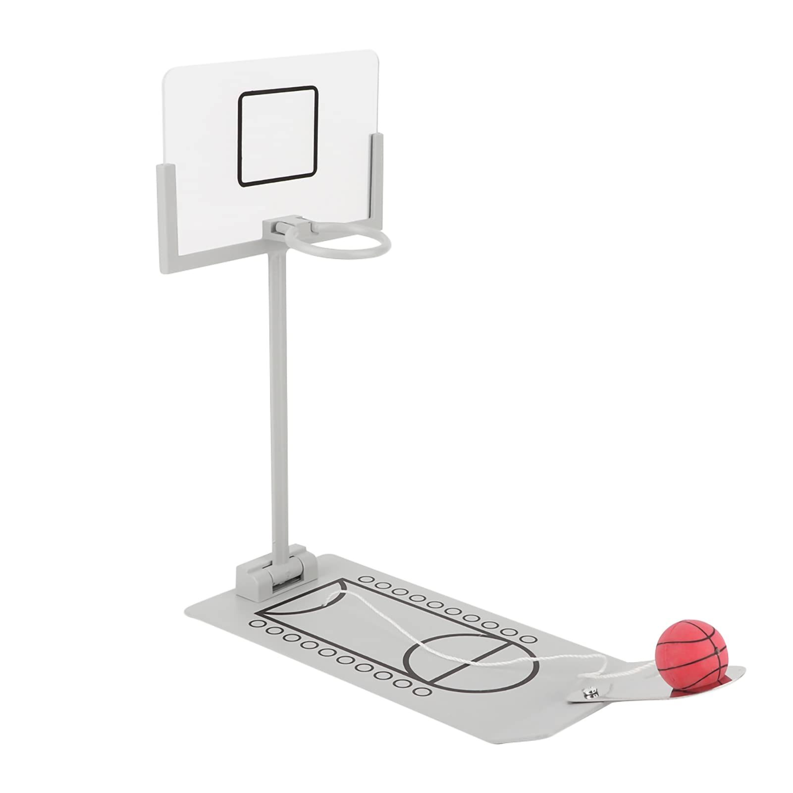 Raguso Miniature Basketball Hoop Decoration Desktop Ornament Finger Basketball Game Table Toy for Basketball Fans