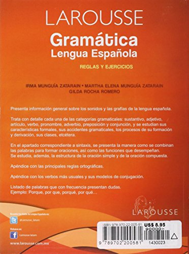 Larousse Gramatica de la Lengua Espanola: Reglas y Ejercicios/Grammar for Spanish Speakers - //coolthings.us