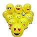 Funin Emoji Party Supplies Pack of 50-Emoji Balloons Yellow Smiley Face Expression Latex Balloons 12
