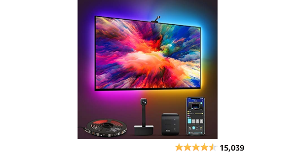 Amazon.com: Govee Retroiluminación LED para TV con cámara, DreamView T1  RGBIC Wi-Fi TV retroiluminación para TV de 55 a 65 pulgadas, funciona con  Alexa y Google Assistant, control de aplicaciones, luces de