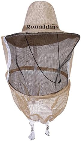Beekeeping Beekeeper Cowboy Hat Mosquito Bee Insect Net Veil Face Head Protector