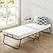 Zinus Roll Away Folding Guest Bed Frame with 4 Inch Comfort Foam Mattress, Narrow Twin