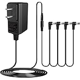 JOYO DC 9V Pedal Power Supply (800mA -1A) AC Wall Charger Adapter with 4 Way Daisy Chain Pedal Cables (8.8 FT), Compatible fo