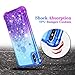 Ruky iPhone Xs Max Case, iPhone Xs Max Glitter Case, Gradient Quicksand Series Girls Women TPU Bumper Cushion Reinforced Corners Protective Liquid Case for iPhone Xs Max 6.5 inch 2018 - Blue&Purple