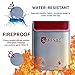 Safesac Fireproof Document Bag 15″ X 11″,Double Layers, NonItchy, Silicon Coated Water Fire Resistant Money Holder, Portable Waterproof Fireproof Safe Pouch For Cash, Jewelry, Legal, Valuables Storage