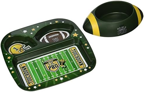 Lil Pro 1-30513 Footbowl Pet Feeding Set44; Green
