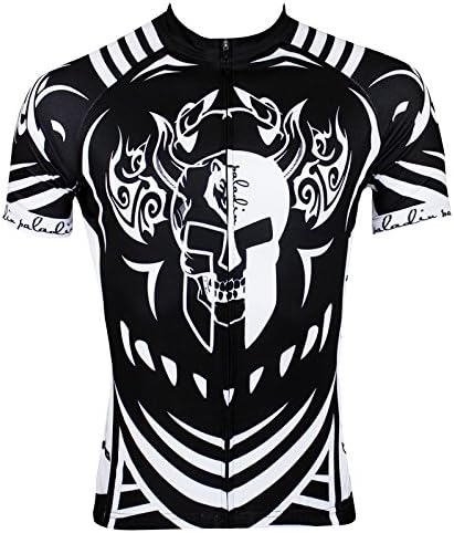 Mountain Hills Halloween Black Ghost Skull Men's Short Sleeve Bicycle Cycling Jersey Set S-3XL