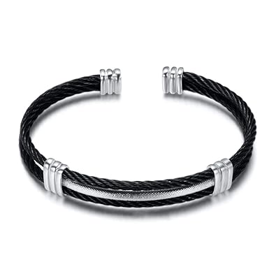 ZXMPGSZ Federdraht Kabellinie Titan Stahl Armband Edelstahl Armreifen Für Frauen