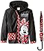 Disney Little Girls' Minnie Mouse Slicker and Umbrella, Multi, Medium/Large