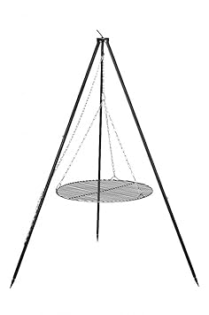 FARMCOOK Schwenkgrill NOBEL Dreibein mit Grillrost aus Rohstahl in 4 Größen (Ø 70 cm)