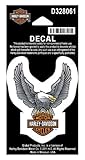 Harley-Davidson Up Wing Eagle Decal Silver XS Size Sticker D328061