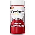 Centrum Energia, Corpo e Mente Multivitamínico com Cafeina, Vitamina B12 e Magnesio, 60 Cápsulas