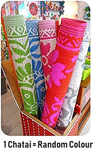 Ivaan Plastic Home Floor Decor Multipurpose Mats (6 x 6Feet, Large, Multi Colour)