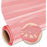 SISER Easy Puff HTV 12''x1yd - 3D Puffy Heat Transfer Vinyl (Deep Pink)