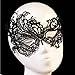 Mcupper-Women Girl Sexy Lace Eyes Mask for Halloween Masquerade Party Fancy (Black)