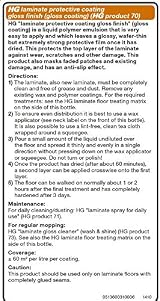 HG Laminate Floor Protector 1L Gloss Non Slip Floor Polish view 5