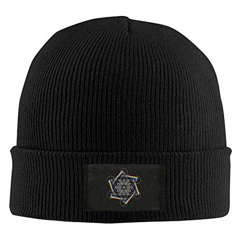Amone Metatron Winter Knitting Wool Warm Hat Black