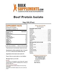 Polvo aislante de proteína de carne de vacuno Paleo por Bulksupplements | Suplemento de...