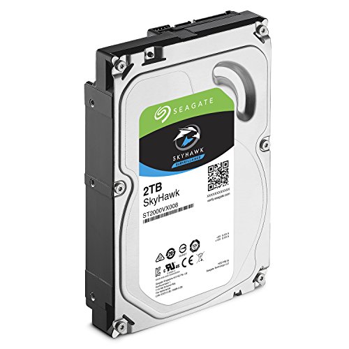 Seagate SkyHawk 2TB Surveillance Hard Drive - SATA 6Gb/s 64MB Cache 3.5-Inch Internal Drive (ST2000VX008)