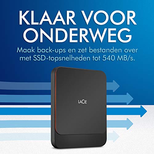 LaCie Portable SSD, 1 TB, Externe SSD, Zwart, USB-C, USB 3.2 Gen 2, snelheden tot 1050 MB/s, voor Mac/PC/iPad, 1 maand… - Image 3