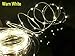 Alkbo Battery String Lights Flexible Silver Wire Battery Operated Waterproof Design 10 Feet Silver Wire Warn white 3PCS