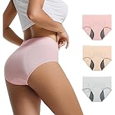 Loswie Breathable ZeroLeak Incontinence Underwear for Women Leakproof Quick Dry Postpartum High Waisted Panties