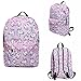 Unicorn Backpack for Girls, Tezoo 3D Unicorn Print Multi Color Rainbow Unicorn Backpack, School College Bag for Teens Girls Students