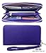 Womens RFID Blocking Wallet Classic Clutch Leather Wallet Card Holder Purse Handbag,purple