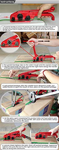 4 Strapping+Tensioner+Windlass+Polyester+Polyproplyn