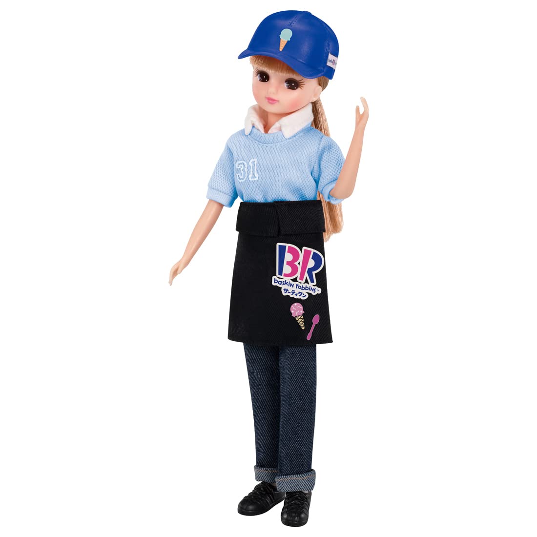 タカラトミー(TAKARA TOMY) リカちゃん ドレス ようこそ! サーティワン アイスクリームショップ てんいんさんドレス 着せ替え おままごと おもちゃ 3歳以上商品画像