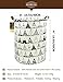 HUNRUNG Laundry Hamper,Large Canvas Fabric Lightweight Storage Basket Toy Organizer Dirty Clothes Collapsible Waterproof for College Dorms, Children Bedroom,Bathroom (Round-Tent)