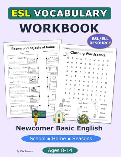 ESL Vocabulary Workbook for Kids (6-10): 250+ Illustrations