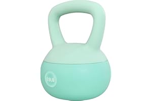 Fitvids Soft Kettlebells - Sea and Iron Sand Filled Weights for Women and Men - Color Coded Soft Vinyl Kettlebells, Multiple Sizes