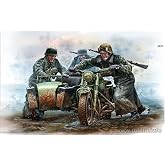 Master Box Plastic Model Figures German Motorcyclists, WW|| ERA 1/35 35178