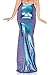 Leg Avenue Women's Iridescent Mermaid Skirt, Blue, Medium