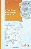 A First Course in the Calculus of Variations (Student Mathematical Library)