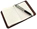 Refillable Leather Pocket Notebook - Mini Composition Cover - Fits Standard 4.5 x 3.25 Mini Composition Book (Dark Brown)