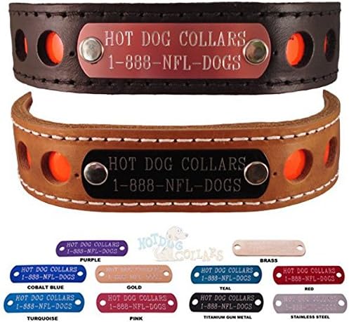 dog collar name plate built in