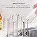 HaloVa Cup Drying Rack Stand, Retractable Non-slip Rack Water Drain Dry Organizer for Bottle Cup Dish Plate, Durable and Dustproof, Green