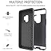 So Slick Samsung Galaxy S9 Plus Case-Metallic Rugged Hybrid Dual Layer Shock Proof Armor Defender Protective Ultra Slim Case Cover.Galaxy S9 plus with Credit Card Holder Slot Wallet 2018 Black