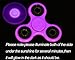 Fidget Toy Spinner, RunRRIn Hand Spinner Glow in the Dark with Hybrid Ceramic Bearing Anti- Anxiety, ADD,Adhd and Stress Relief (Purple)