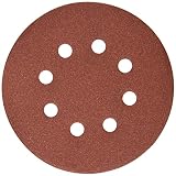 DEWALT DW4312 5-Inch 8 Hole 150 Grit Hook and Loop Random Orbit Sandpaper (25-Pack)