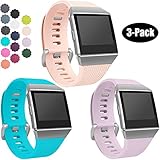 Wepro Bands Replacement Sport Strap for Fitbit Ionic Smartwatch, Small, Blush Pink, Lavender, Teal