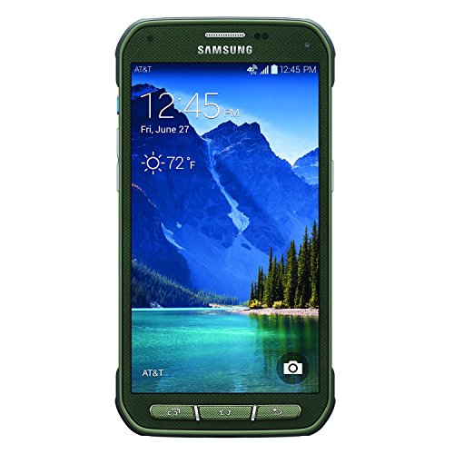 Samsung Galaxy S5 Active G870A 16GB AT&T Unlocked GSM 4G LTE Quad-Core Phone w/ 16MP Camera - Camo Green (Renewed)