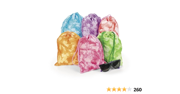 tie dye drawstring bolsa