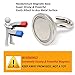 EVISWIY Strong Fishing Magnets Neodymium Rare Earth 180 LBS for Treasure Hunting Retrieving Salvage with 2 PCS Cup Hooks Dia. 48MM 1.89