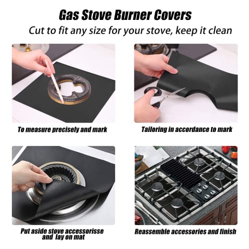 4 Pack Large Oven Liners for Bottom of Electric Oven, Gas Oven