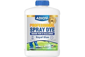 Adios! Professional Blue Spray Dye Marker, (8oz), Makes 16 Gallons of Indicator for Grass and Lawn Care, Safe for Mixing